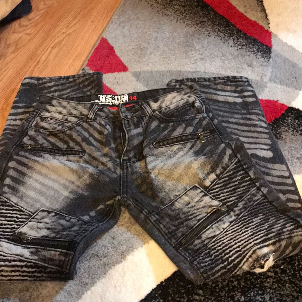 Black Rip Designer Jeans.